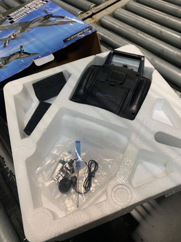 Photo 1 of [PLANE NOT IN THE BOX] volantexrc RC Plane Spitfire Fighter 4CH Remote Control Airplane RTF with Aileron, Gyro, Aerobatics & 3 Modes to Fly, Hobby Radio Controlled Warbird Aircraft for Adults, Beginners(Green)