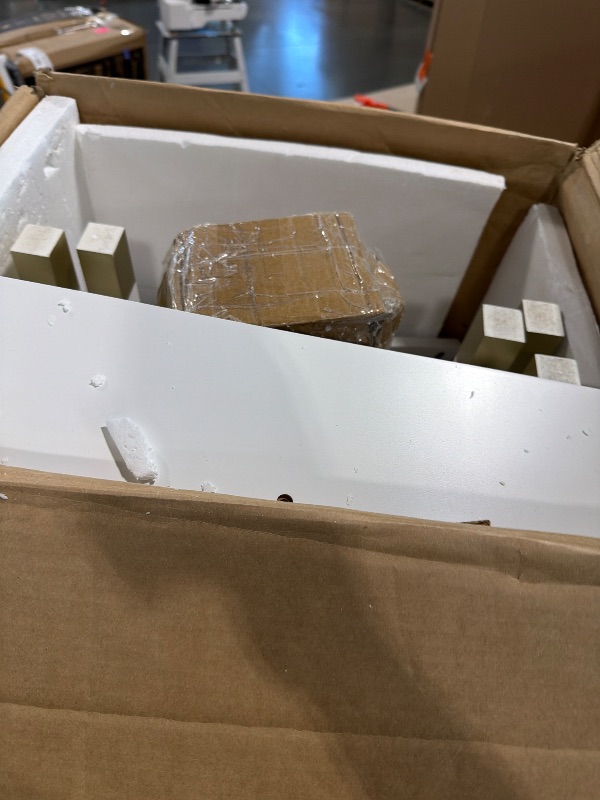 Photo 1 of ****** AS IS ALL SALES FINAL NO RETURNS ****** 27.6 Inch Tall Nightstand with Charging Station, USB-C Port, Larger Night Stand Set of 2, Bedside Table with 2 Drawers, 11.4 Inch Raised Legs, Side Tables End Tables, for Bedroom, White