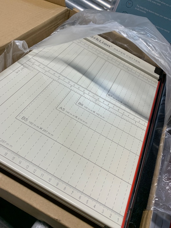 Photo 1 of **MISSING BLADE AND HANDLE**WORKLION 12" Guillotine Paper Cutter