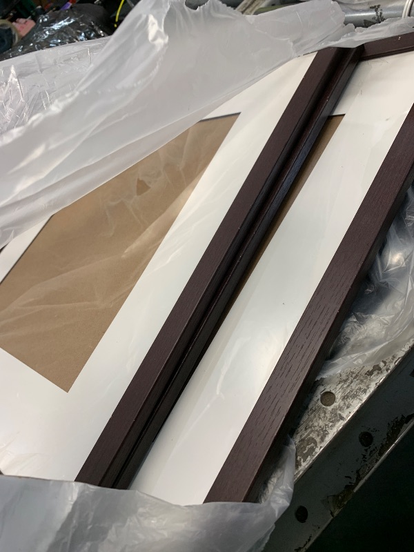 Photo 1 of ****SCRATCHED*** FinalFind 16x20 Picture Frame Set of 3 - Walnut Wood Grain