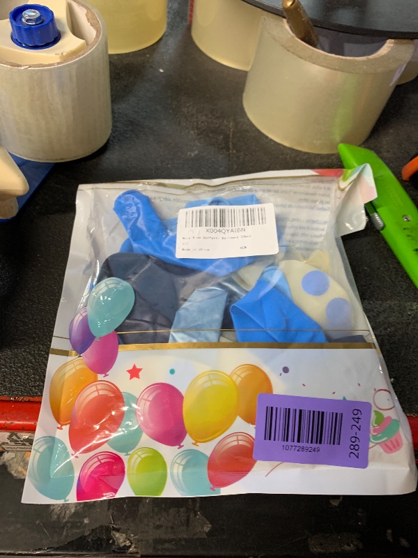 View 2 of ***MISSING SOME*** Zesliwy 50Pcs 12" Blue Latex Balloons Set