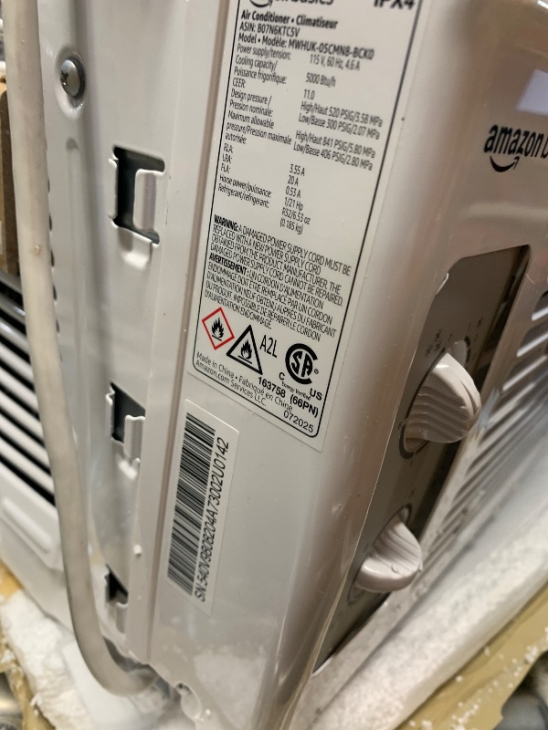 Photo 1 of ***PARTS ONLY*** Amazon Basics 5000-BTU Window Air Conditioner - White