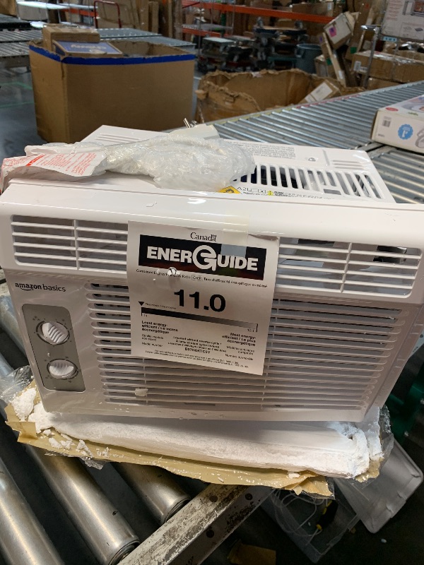 Photo 1 of ***PARTS ONLY*** Amazon Basics 5000-BTU Window Air Conditioner - White