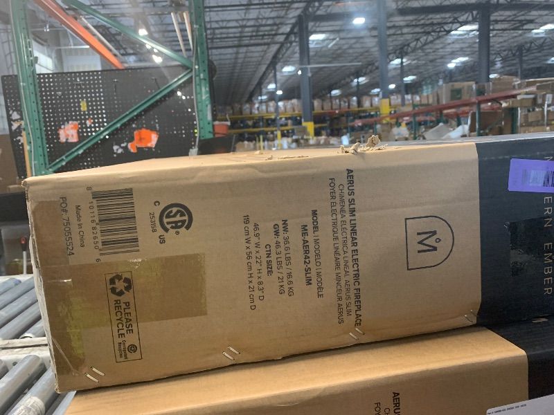 Photo 1 of ***FACTORY SEALED - OPENED FOR INPSECTION***Modern Ember Aerus Slim 42" Smart Linear Electric Fireplace