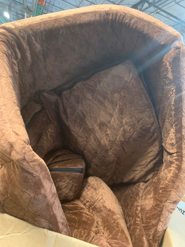 Photo 1 of ***STOCK PHOTO REFERENCE ONLY***Foldable Large Spacious Pet Bed, Soft Plush Non Slip Bottom Cat Dog Bed with Removable Washable Cover, Polyester Material for Indoor Puppies Kitties