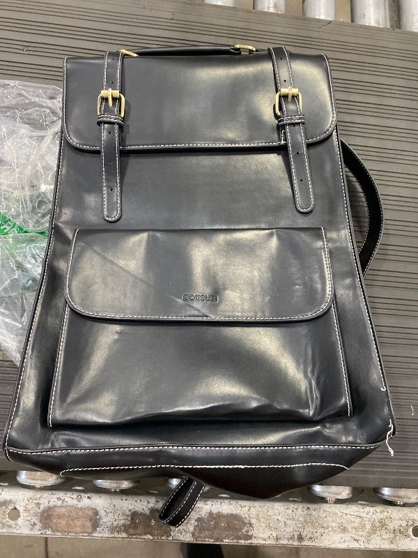 View 4 of ***SEE NOTES***ECOSUSI PU Leather Laptop Backpack for Women