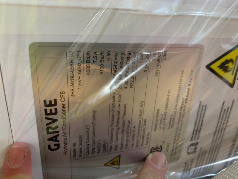 Photo 1 of ***STOCK PHOTO FOR REFERENCE ONLY*** Garvee 8000 BTU Portable Air Conditioner