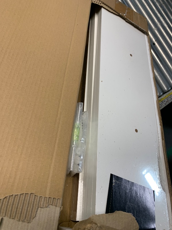 Photo 1 of ***DAMAGED - SEE NOTES/PICTURES*** oridom 24" White Wooden Floating Shelves (3-Pack)