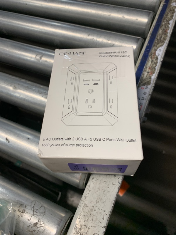 Photo 1 of ***STOCK PHOTO FOR REFERENCE ONLY*** 5-Outlet Power Strip with 4 USB Ports - Surge Protector for Home, Office, School - ETL Listed