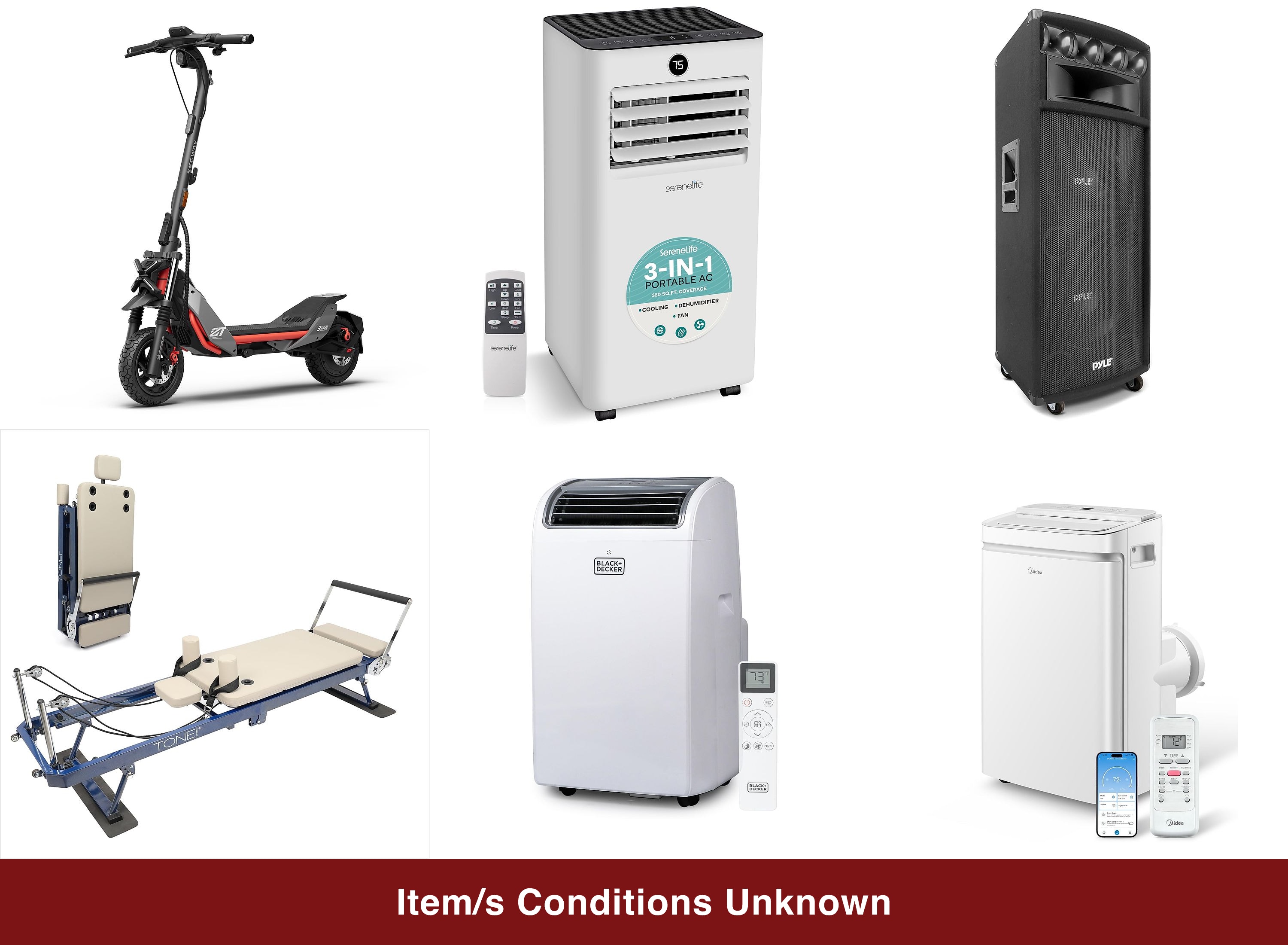 View 1 of Nellis XL Pallet: Electric Scooters, Portable, Reformers (+5 more)