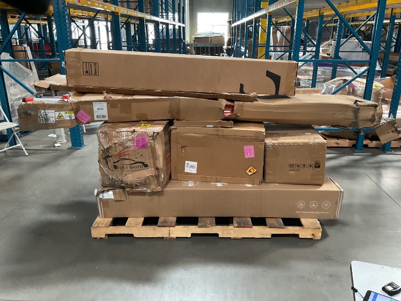 Photo 1 of Nellis XL Pallet: Spray Booths, Nightstands, Mattresses (+4 more)