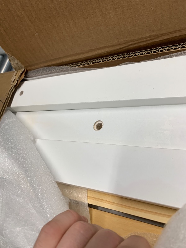 View 5 of ***PARTIAL SET - PRICE ADJUSTED MISSING ALL BUT BOX 3***
Merax Queen Size Murphy Bed with Desk, Lights, Storage Shelves and Cabinets, Hidden Wall Bed for Home Office, Space-Saving Design, White