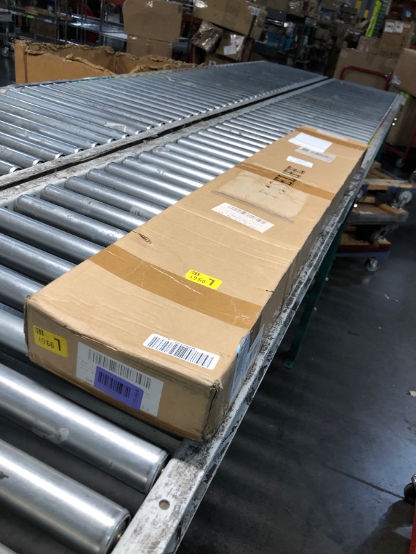 View 2 of ***FACTORY SEALED **EaseLife 8FT Double Door Sliding Barn Door Hardware Track Kit & Handle,Big Industrial Spoke Wheel,Wall Mount,Slide Smoothly Quietly,Easy Install,Black,96" Track Fit for 44-46" Wide Opening (No Door)