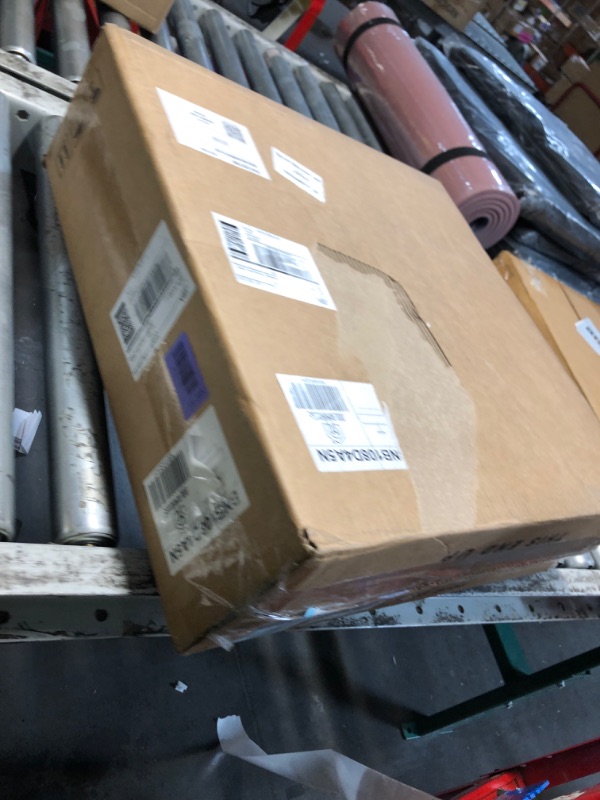 View 2 of ***FACTORY SEALED - OPENED FOR INPSECTION***18" 2 Tier Linen Drum Fabric Modern Farmhouse Gold Semi Flush Mount Light