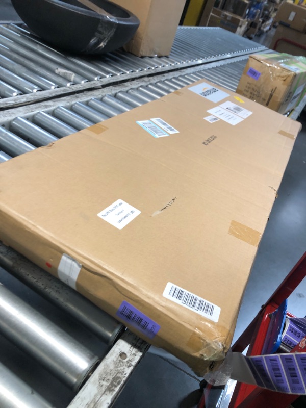View 2 of ***FACTORY SEALED -B FSOBEIIALEO Storage Ottoman Bench, 43" Velvet Ottoman with Storage, Red