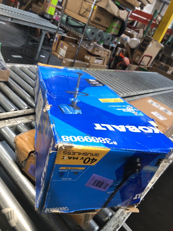 View 1 of ***STOCK PHOTO REFERENCE ONLY***Kobalt 40-Volt Max 15-in Straight Cordless String Trimmer (4ah Battery and Charger Included)