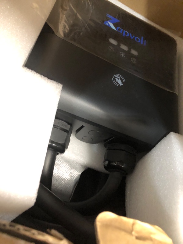 View 2 of **MIGHT HAVE ISSUES WITH FUNCTIONALITY**Zapvolt Level 2 EV Charger 40A, 240V, 9.6kW - 25FT Smart Wall Station