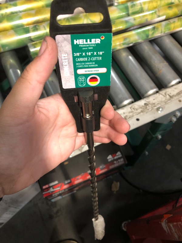 Photo 1 of ***STOCK PHOTO FOR REFERENCE ONLY***Becollo 3/8x12 SDS-Plus Rotary Hammer Drill Bit, Carbide Tip 4-Cutter for Brick,Stone & Concrete