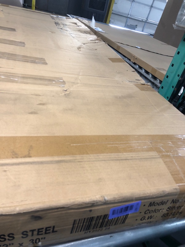 View 3 of ****USED UNKOWN IF MISSING PIECES***MINOR DAMAGE****
ROCKPOINT Stainless Steel Work Table 30"x72"