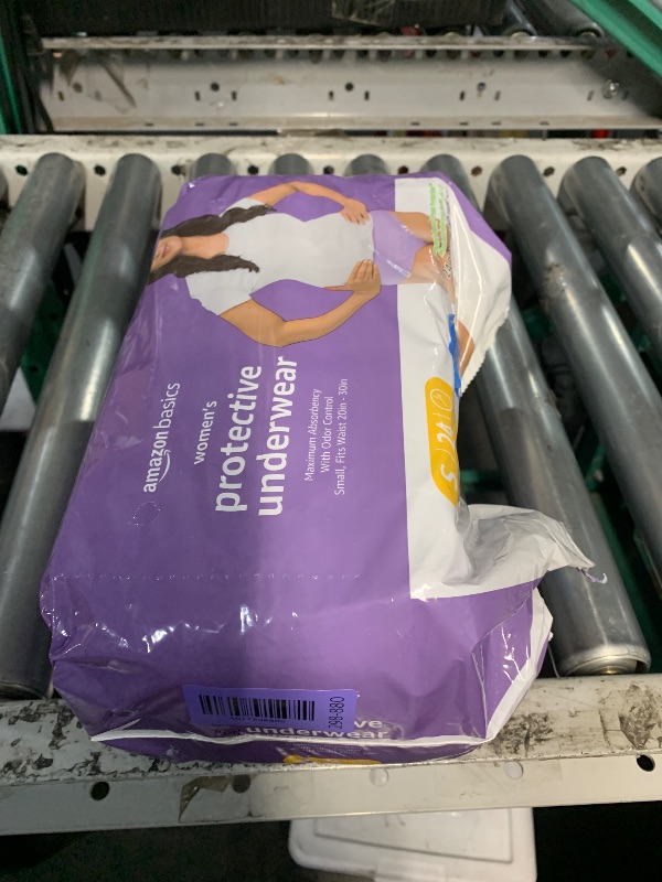 Photo 1 of ***missing 8***Amazon Basics Maximum Absorbency Postpartum Incontinence Underwear for Women, Protective, Disposable, Fresh Protection, Bladder Leak Protection, Small, Lavender, 24 Count