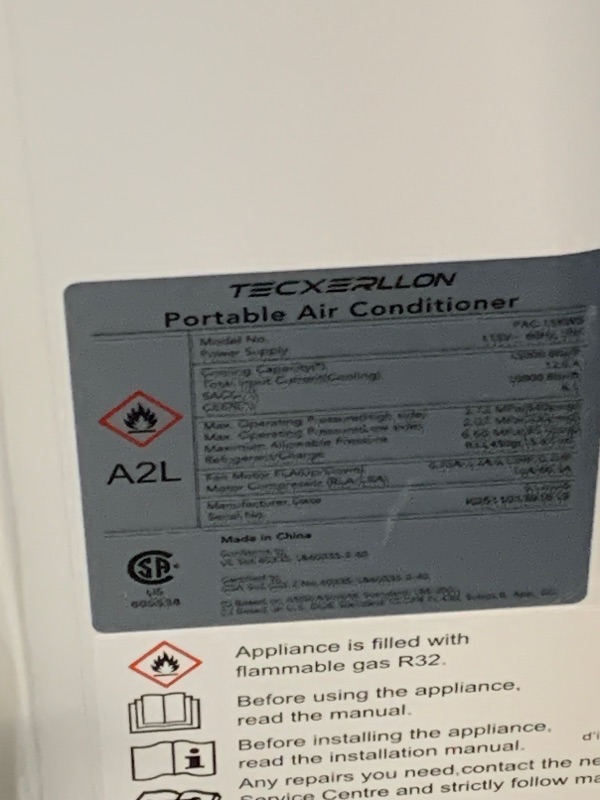 Photo 1 of ***missing remote***TECXERLLON 15,000 BTU Portable Air Conditioner