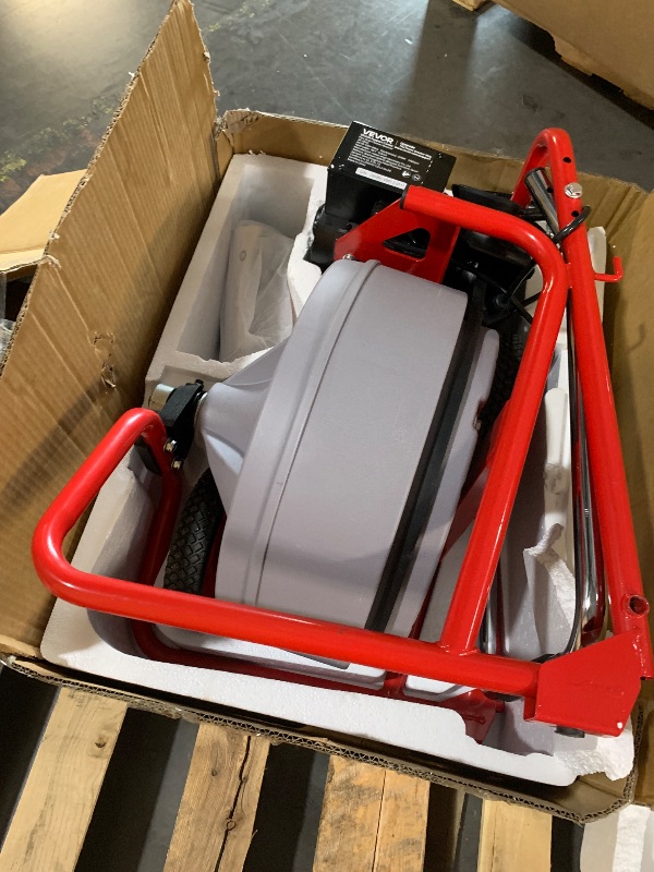 View 3 of ***TRUCK/TRAILER PICKUP ONLY***, ITEM IS MISSING PARTS FOR FUNCTIONALITY**VEVOR Drain Cleaner Machine 100 FT x 1/2 Inch Auto Feed Sewer Snake Auger