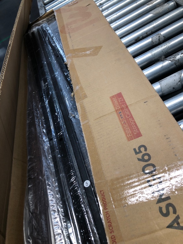 View 2 of ***Missing Hardware *** WLIVE 8 Drawer Dresser - Dark Grey