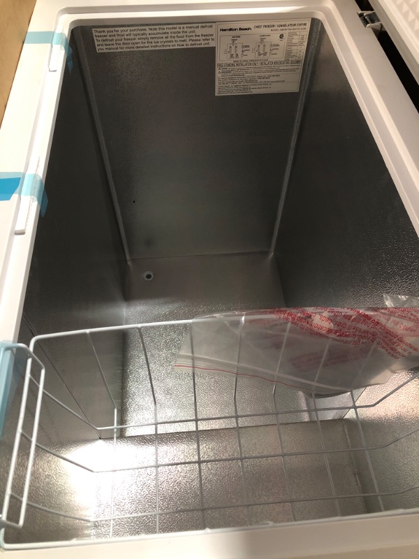 View 6 of *** TRUCK/TRAILER PICK UP ONLY***  Hamilton Beach Chest Deep Freezer, 7 Cu. Ft., White