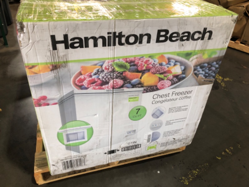 View 3 of *** TRUCK/TRAILER PICK UP ONLY***  Hamilton Beach Chest Deep Freezer, 7 Cu. Ft., White