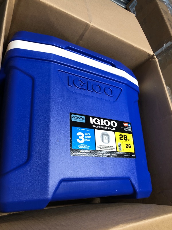 View 3 of * MISSING WHEELS* Igloo 28 Qt Wheeled Cooler