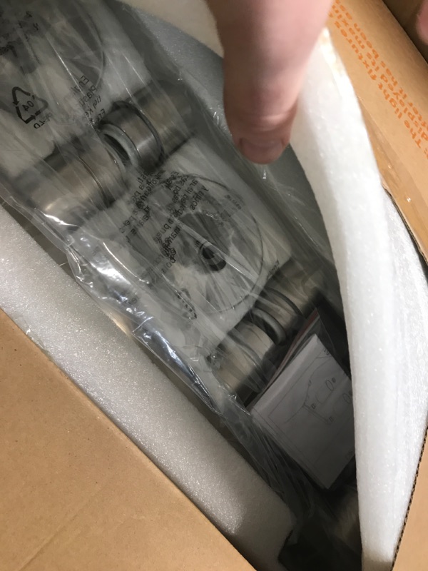 View 2 of *missing parts*8-Light Brushed Nickel Vanity Light Fixtures,Modern Large Bathroom Light Fixtures Wiht Clear Glass ShadeRust and Moisture Resistant Easy to Install Vanity Lights for bathroom lights over mirror