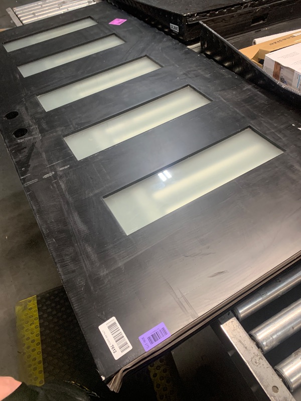 View 3 of ***MINOR SCUFFING*** WOCFYK 36" x 80" Black Fiberglass Entry Door