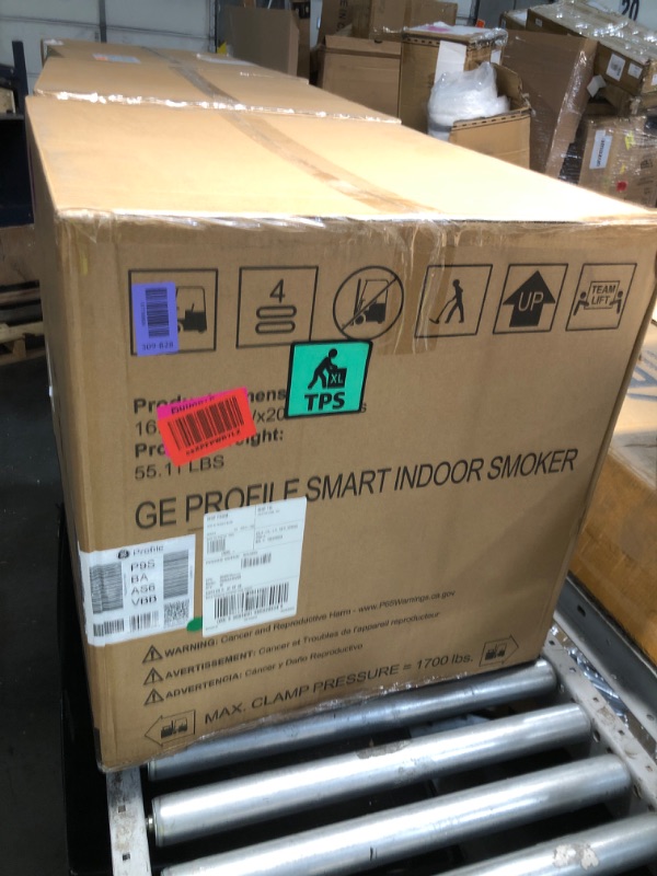 Photo 1 of ****factory sealed opened for inspection****
GE Profile™ Smart Indoor Pellet Smoker, with Active Smoke Filtration, 5 Smoke Control Settings, WiFi Connected, Electric, Countertop BBQ Appliance, Black
