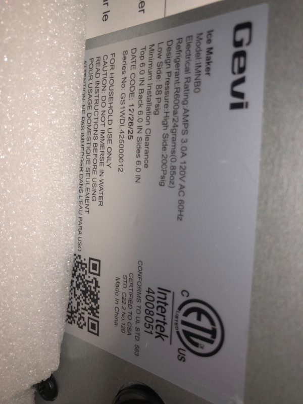 View 5 of **Parts Only** Eevi Nugget Ice Maker - Silver