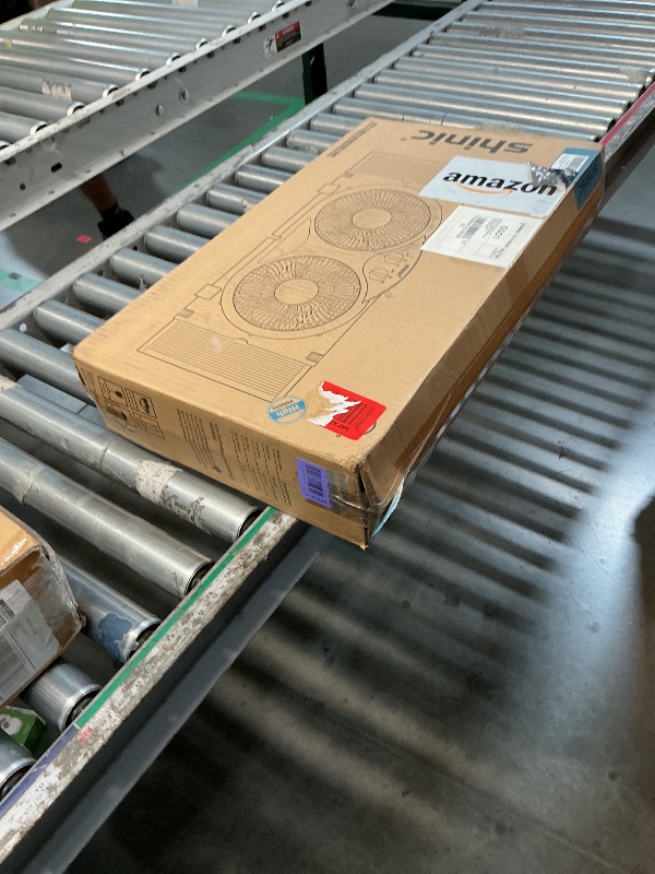 View 2 of ***Used, Dirty *** shinic 9" Window Fan Low-Noise Reversible Remote Control 3-Speed, ETL