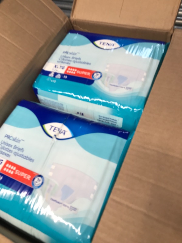 Photo 1 of ***STOCK PHOTO FOR REFERENCE ONLY***
Tena Proskin Super Briefs, Incontinence Adult Diapers, Unisex, XL