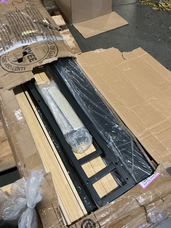 View 2 of ***UNKNOWN IF MISSING PARTS***IDEALHOUSE King Bed Frame with Lift Storage & LED Lights