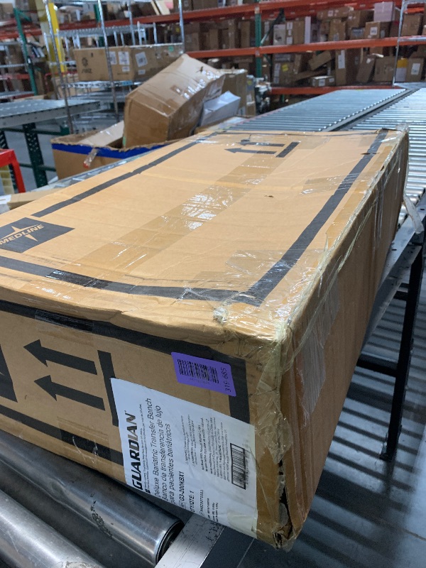 Photo 1 of *** PARTS ONLY ***
Medline Bariactric Tub Transfer Bench with Anti-Slip Suction Feet, Lightweight for Easy Movement, for Use as a Shower Bench or Bath Seat - 500lb Weight Capacity