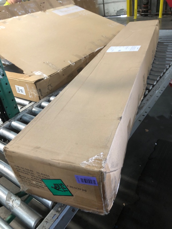 View 2 of ***TRUCK/TRAILER PICKUP ONLY***Amazon Basics Smart Box Spring Bed Base, 7-Inch Height Mattress Foundation, Tool-Free Easy Assembly, King Size Bed, Sturdy Support, Durable Construction, 79" x 75.5" x 7", White