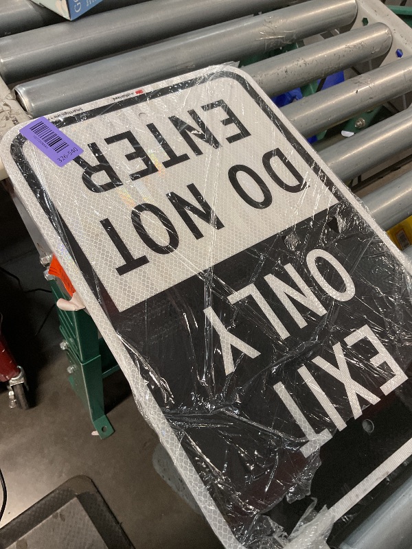 Photo 1 of "Exit Only - Do Not Enter" Sign | SmartSign | 12" x 18"