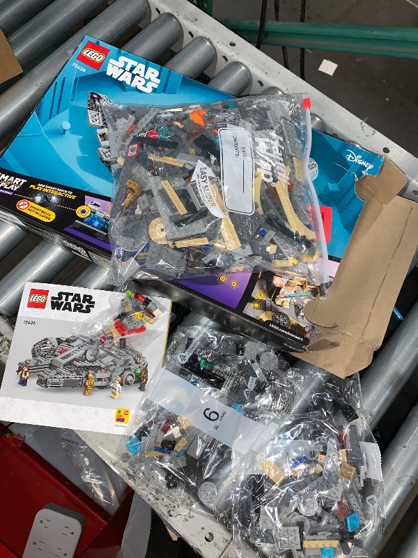 Photo 1 of ***MISSING PIECES***
LEGO Star Wars SMART Play: Millennium Falcon Starship Building Toy for Kids - Compatible
Set with 4 SMART Tags and 4 Minifigures - Gift for Boys, Girls and Fans Ages 9+ - 75426