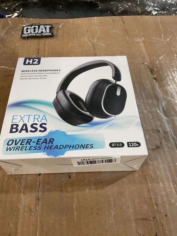 Photo 1 of ***MAJORDAMAGE SEE COMMENTS*** Hybrid Active Noise Cancelling Bluetooth Headphones Wireless Headphones