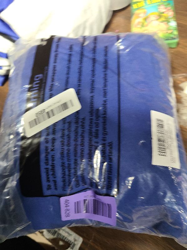 Photo 1 of 1 Pack Royal Blue Table Clothes for 8 Foot Rectangle Tables, One-Piece Wrinkle Resistant Stretch Spandex Table Covers with Skirt for Event Banquet Wedding Birthday Party