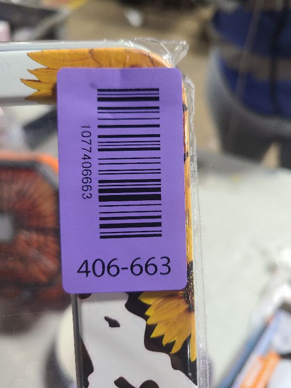 Photo 1 of 2 Pcs Sunflower Cow Print License Plate Frame Brown Cow Patten Car Tag Frame License Plate Holder Auto Tags Cover 2 Holes Screws