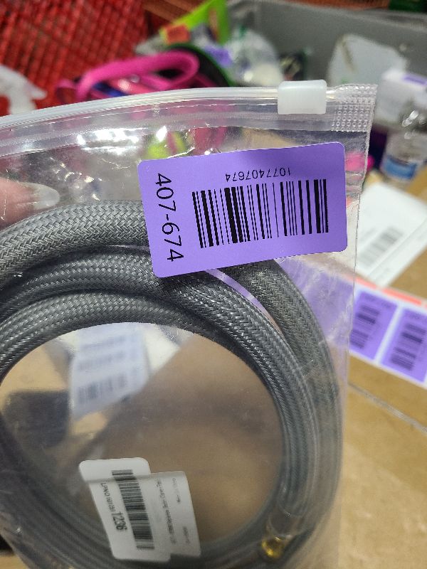 Photo 1 of 159560 Replacement Hose Kit Compatible with Moen Kitchen Faucet, Pull Out Faucet Hose, 59 Inches, Chrome Finish
