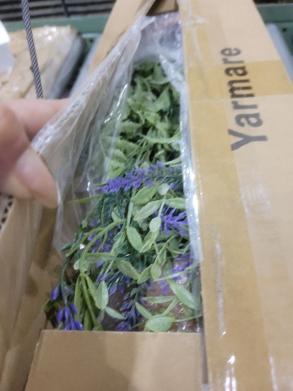 Photo 1 of 2 Pack Artificial Lavender Plants in Pots Artificial Potted Plants Fake Flower Plant Real Touch Silk Faux Plants Greenery for Indoor Porch Patio Greenery Farmhouse Garden Office Decor (Type 4)