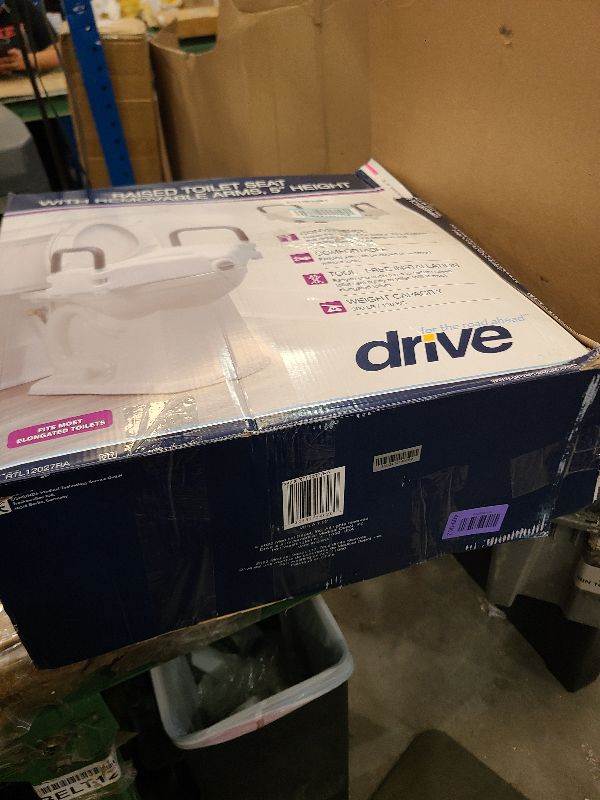 Photo 1 of 2-in-1 Locking Raised Toilet Seat with Tool-free Removable Arms