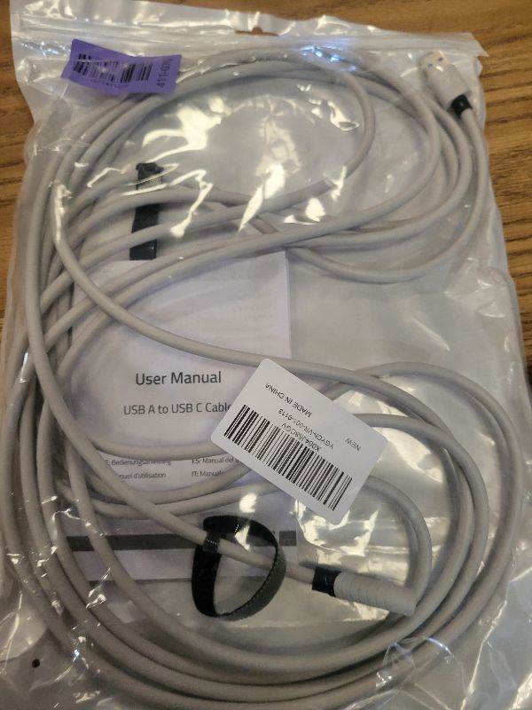 Photo 1 of 16 Feet Link Cable for Quest 3S,VR Cable Compatible with Meta Quest 3S/Quest 3/Oculus Quest 2/Pico 4 Accessories and PC/Steam VR,16FT USB 3.0 to USB C Link Cable High Speed Data Transfer Link Cord