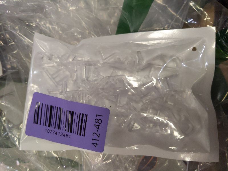 Photo 1 of 12 PCS Hidden Channel Valance Clips, 1-7/8inch Clear Plastic Blinds Clips for Valance with a Groove in The Back