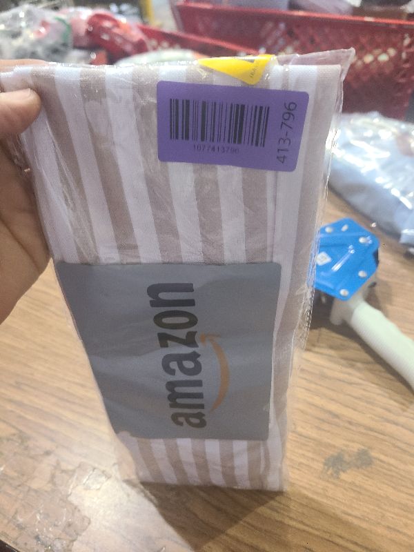 Photo 1 of 2 Pack Wreath Sash for Front Door Stripe Boxwood Sash Garland Porch Decor Wreath Accessories (Beige and White Stripe)